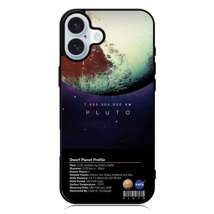 Space Facts Pluto iPhone 16 Case QC9687