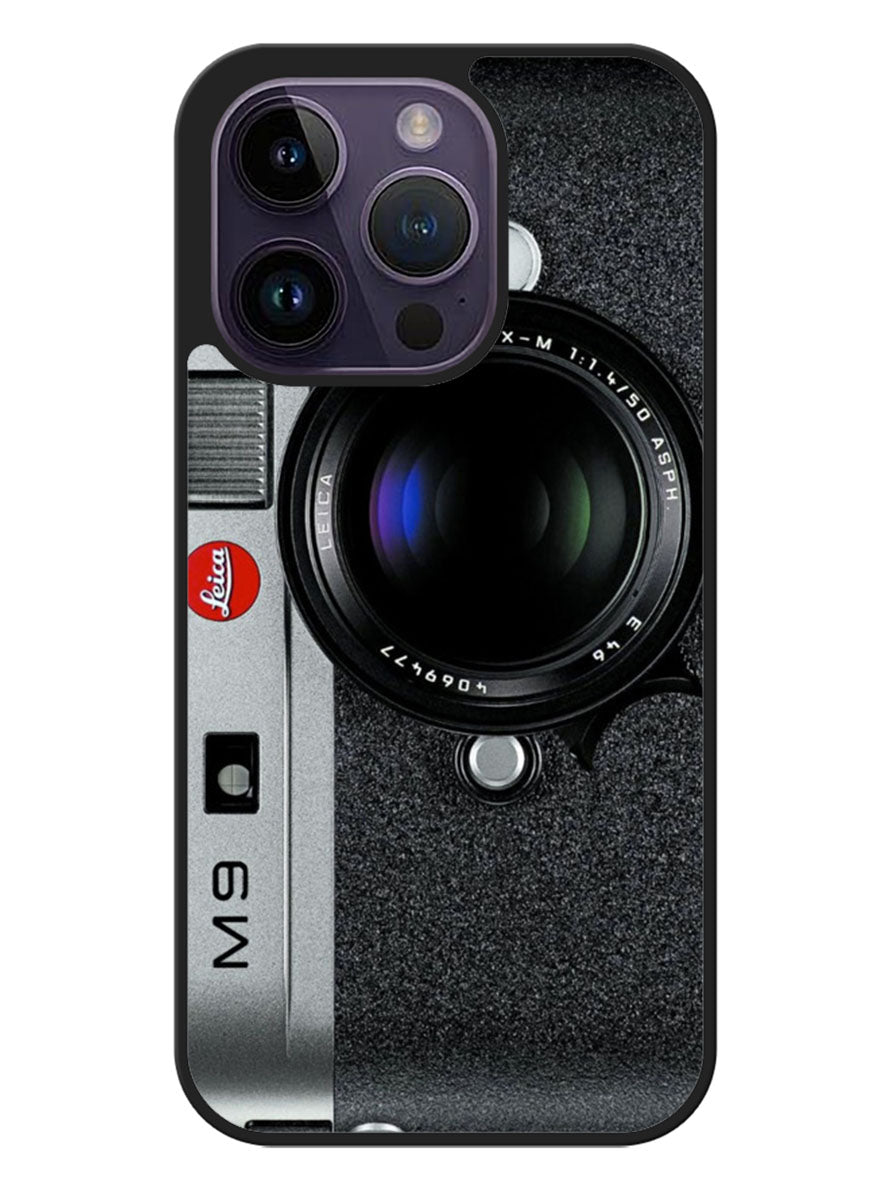 Black M9 Leica Camera iPhone 14 Pro Case