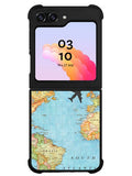 World Map Samsung Galaxy Z Flip 5 5G 2023 Case OV9733
