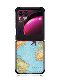 World Map Motorola Moto Razr Plus 2023 , Moto Razr+ 2023 Case OV9733
