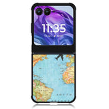 World Map Motorola Moto Razr Plus 2024 , Moto Razr+ 2024 Case OV9733