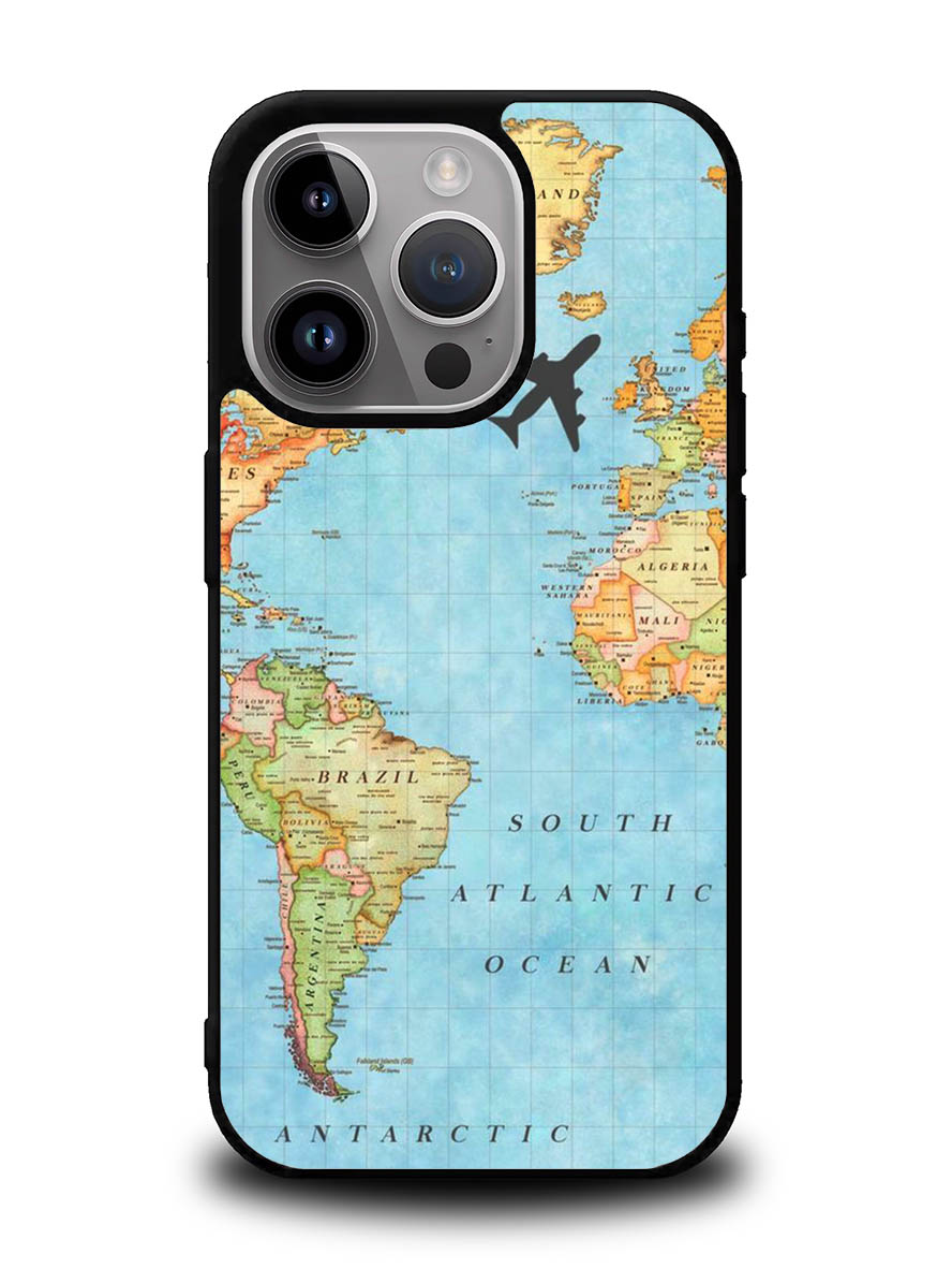 World Map iPhone 16 Pro Case OV9733
