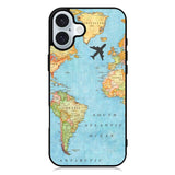 World Map iPhone 16 Case QC9733