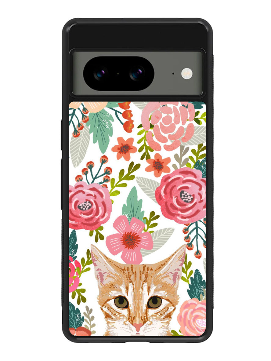 Cat flowers Google Pixel 8A Case QC9775