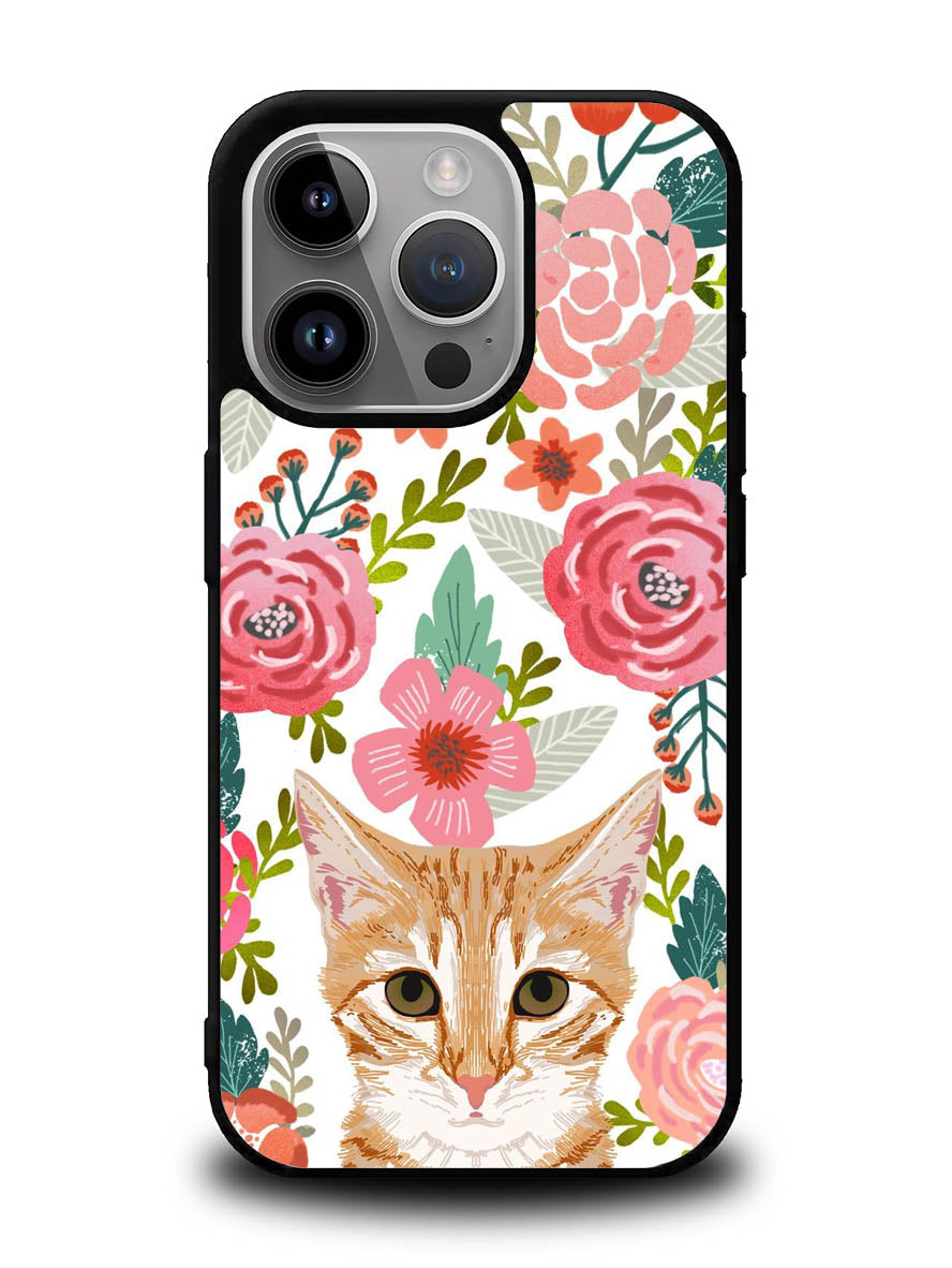Cat flowers iPhone 16 Pro Case OV9775