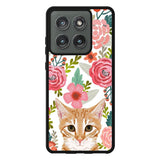 Cat flowers Motorola Moto Edge 2025 Case OV9775