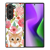 Cat flowers Samsung Galaxy Z Fold 6 5G 2024 Case OV9775