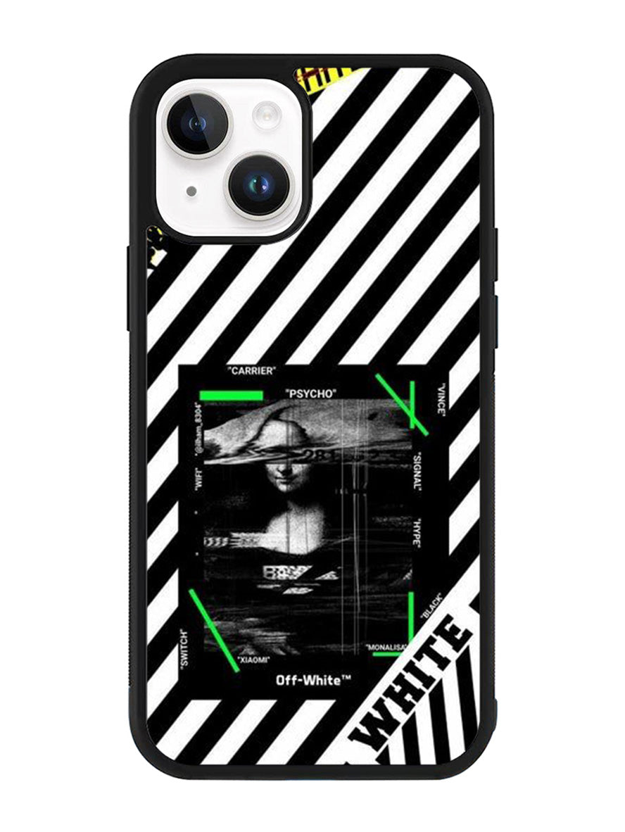 Black and white iPhone 14 Plus Case QC8752