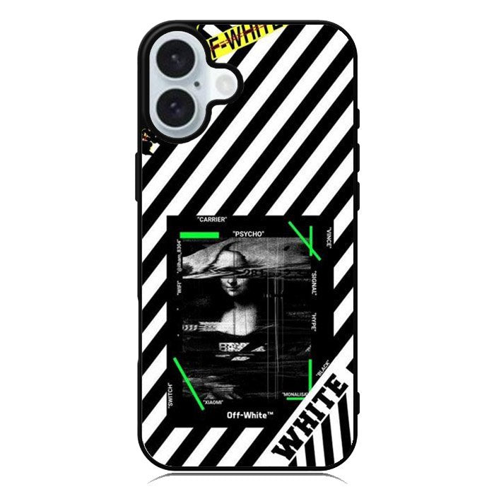 Black and white iPhone 16 Plus Case QC8752
