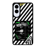 Black and white Samsung Galaxy S25 Edge 5G Case OV8752