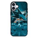 San Jose Shark FiPhone 16 Case QC0717