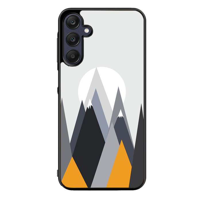 Grey Geometric Mountains FZ1427 Samsung Galaxy A15 5G Case