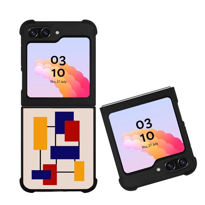 Abstract Bauhaus geometric FZ1710 Samsung Galaxy Z Flip 5 2023 5G Case