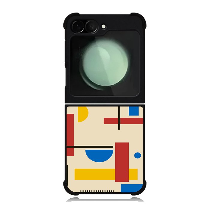 Abstract Bauhaus geometric FZ1763 Samsung Galaxy Z Flip 6 2024 5G Case