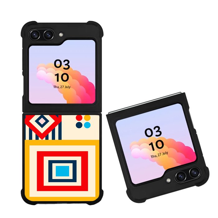Abstract Bauhaus geometric FZ1794 Samsung Galaxy Z Flip 5 2023 5G Case