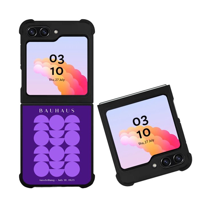 Bauhaus Violet Circles FZ4114 Samsung Galaxy Z Flip 5 2023 5G Case