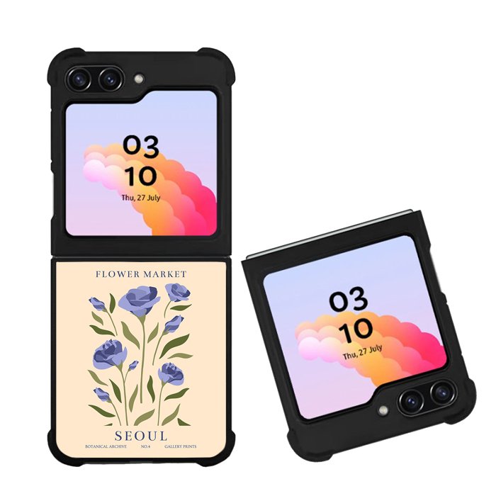 Flowers Market Seoul FZ4187 Samsung Galaxy Z Flip 5 2023 5G Case