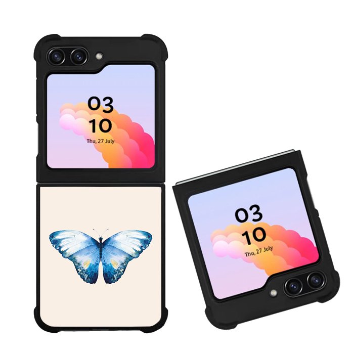 Watercolor Blue Butterfly FZ4191 Samsung Galaxy Z Flip 5 2023 5G Case