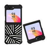 Black White Stripes FZ4197 Samsung Galaxy Z Flip 5 2023 5G Case