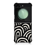 Monochrome Stripes FZ4198 Samsung Galaxy Z Flip 6 2024 5G Case