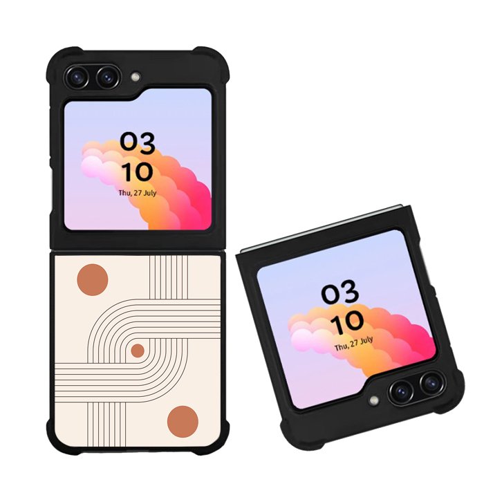 Orange Brown Beige FZ4204 Samsung Galaxy Z Flip 5 2023 5G Case