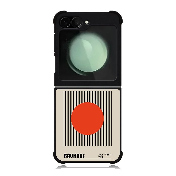 Black Orange Bauhaus Minimalist FZ4254 Samsung Galaxy Z Flip 6 2024 5G Case