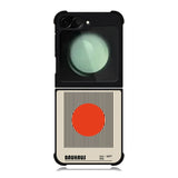Black Orange Bauhaus Minimalist FZ4254 Samsung Galaxy Z Flip 6 2024 5G Case
