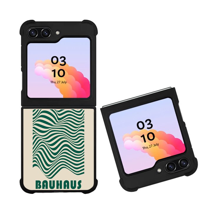 Bauhaus Poster Waves Green FZ4263 Samsung Galaxy Z Flip 5 2023 5G Case