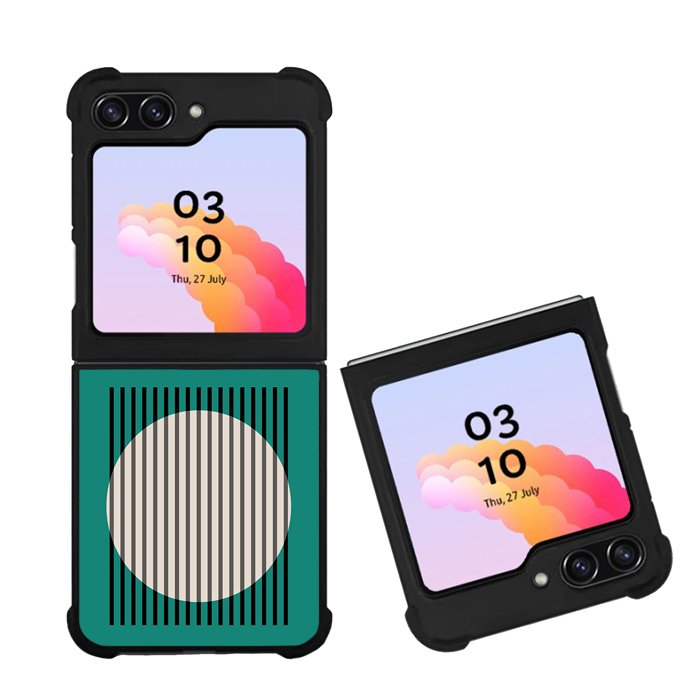 Black Green Line FZ4273 Samsung Galaxy Z Flip 5 2023 5G Case