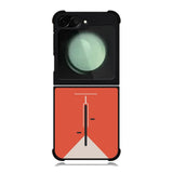 Generisch Bicycle Bauhaus Orange FZ4284 Samsung Galaxy Z Flip 6 2024 5G Case