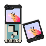 Tranquil Blue Modernist Black FZ4291 Samsung Galaxy Z Flip 5 2023 5G Case