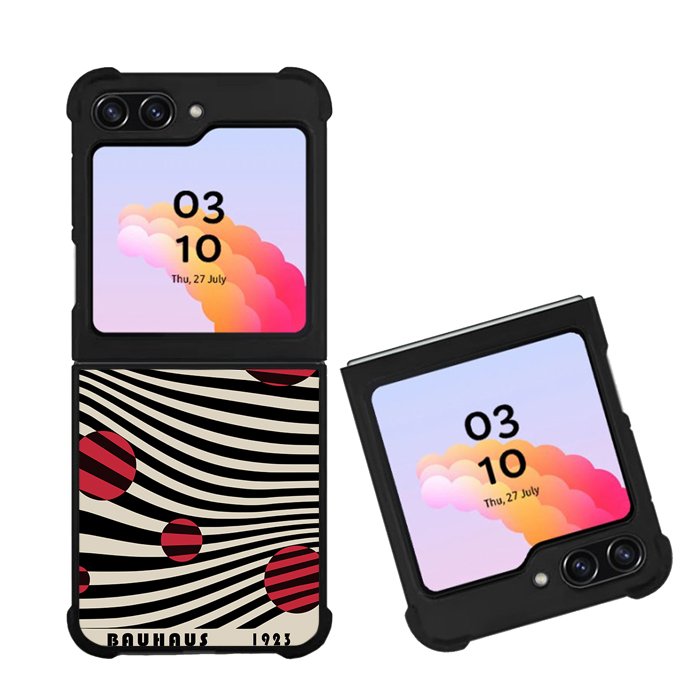 Bold Stripes Crimson Bauhaus FZ4299 Samsung Galaxy Z Flip 5 2023 5G Case