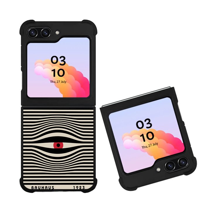 80s Retro Black Stripes FZ4300 Samsung Galaxy Z Flip 5 2023 5G Case