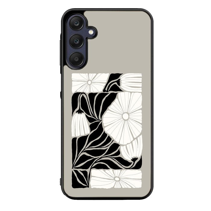 Abstract Dark Floral FZ5214 Samsung Galaxy A15 5G Case