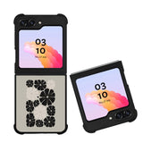 Flowers in Black FZ5216 Samsung Galaxy Z Flip 5 2023 5G Case