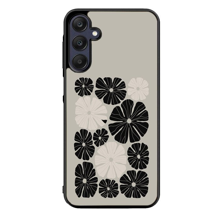 Flowers in Black FZ5216 Samsung Galaxy A15 5G Case