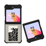 Black And White Flowers FZ5217 Samsung Galaxy Z Flip 5 2023 5G Case