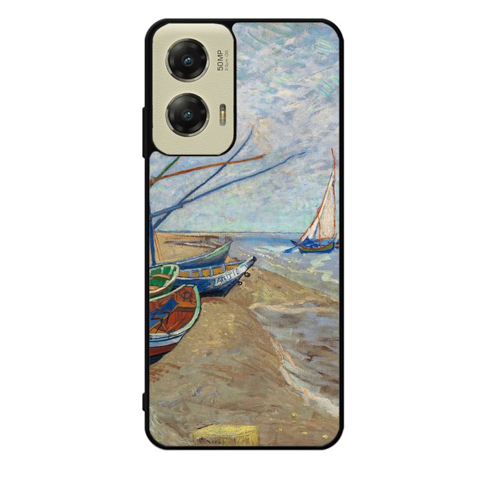 Fishing Boats Van Gogh Art FZ6208 Motorola Moto G Stylus 5G 2024 Case