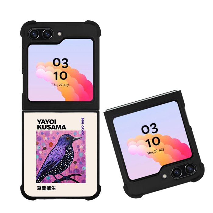 Bird Art Yayoi Kusama Art FZ6279 Samsung Galaxy Z Flip 5 2023 5G Case