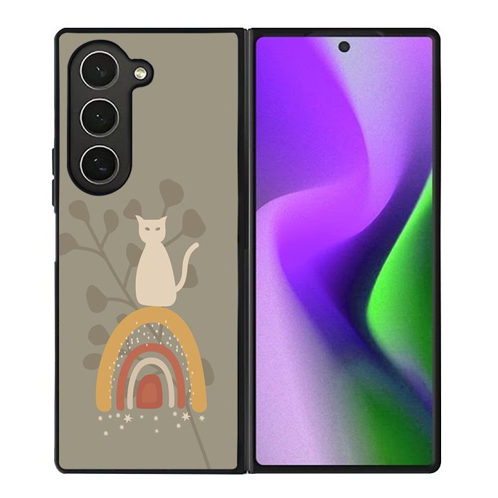 Cat Aesthetic Pastel FZ6389 Samsung Galaxy Z Fold 6 2024 5G Case