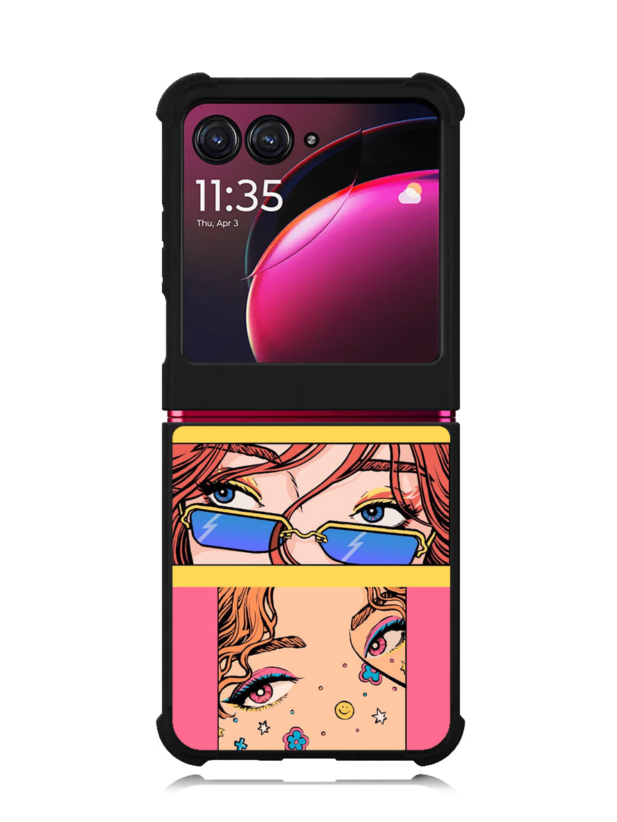 Aesthetic GIrl Motorola Moto Razr Plus 2023 , Moto Razr+ 2023 Case OV11138