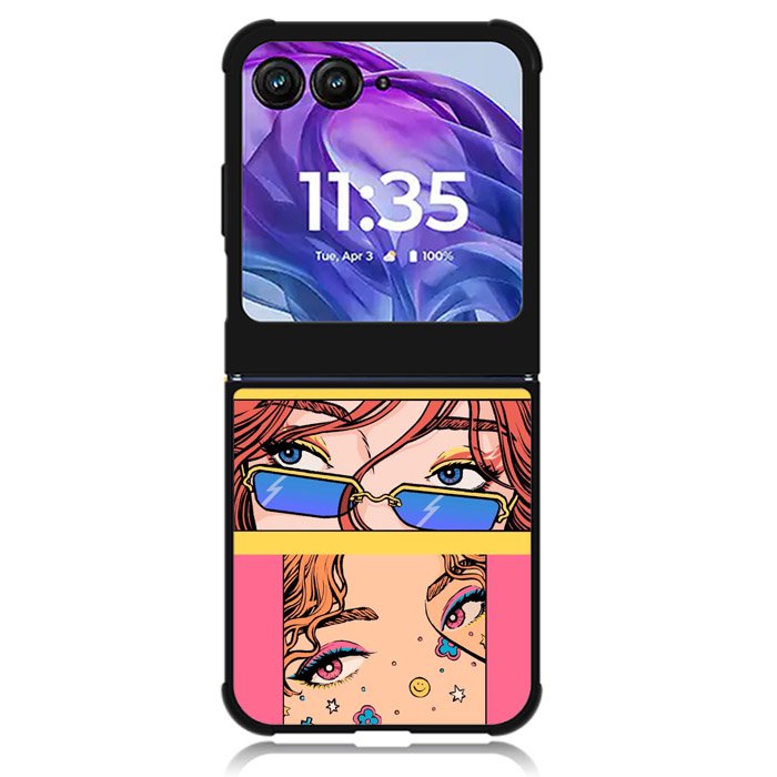Aesthetic GIrl Motorola Moto Razr Plus 2024 , Moto Razr+ 2024 Case OV11138