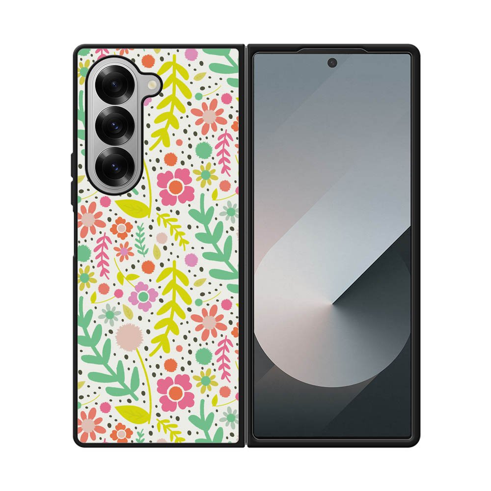 Floral pattern Samsung Galaxy Z Fold 7 5G Case QC10568