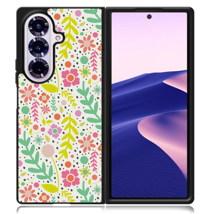 Floral pattern Samsung Galaxy Z Fold 7 Case OV10568