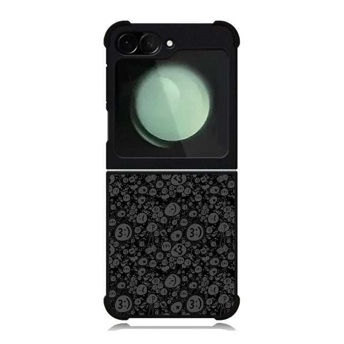 Smile Grey Samsung Galaxy Z Flip 6 5G 2024 Case OV10424