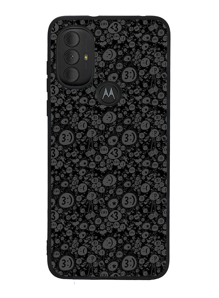 Smile Grey Motorola Moto G Pure 2021 , Moto G Power 2022 Case OV10424