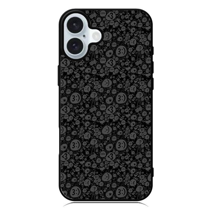 Smile Grey iPhone 16 Plus Case QC10424