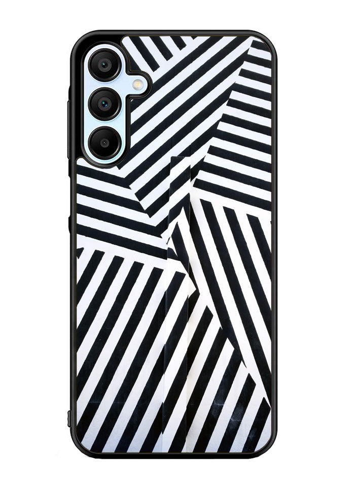 Black And White Samsung Galaxy A35 5G Case OV10650