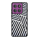 Black And White Motorola Moto Edge 60 Pro Case QC10650