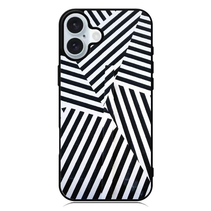 Black And White iPhone 16 Case QC10650